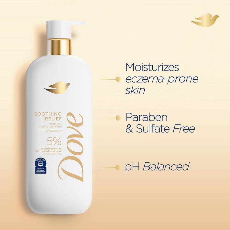 Dove Serum Body Wash - Soothing Relief - 18.5 fl oz, 5 of 14