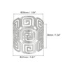 Unique Bargains Alloy Decorative Reusable Wear-Resistant Hollow Napkin Rings 8 Pcs - 2 of 4