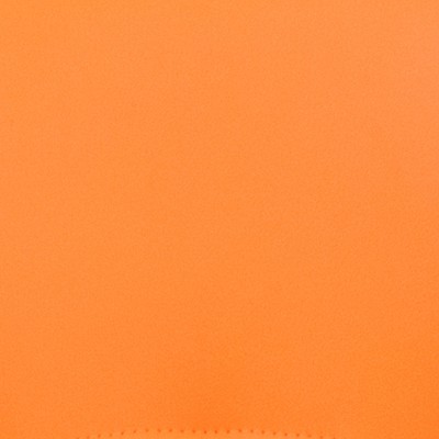 Curvaceous Orange Vinyl and Chrome Adjustable Swivel Barstool