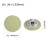 Unique Bargains Metal Shank Round Cloth Covered DIY Sewing Buttons 20 Pcs - 2 of 4