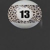 Rerun Island Women's 13 Ball Animal Print Short Sleeve Graphic Cotton Retro Vintage Ranger Baby Tee - Caviar White L - 2 of 4