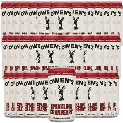Owen’s Craft Mixers |Sparkling Cranberry| Handcrafted in the USA with Premium Ingredients | Vegan & Gluten-Free Soda Mocktail and Cocktail Mixer