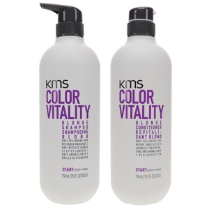 KMS Color Vitality Blonde Shampoo 25.3 oz & Color Vitality Blonde Conditioner 25.3 oz Combo Pack - 1 of 4