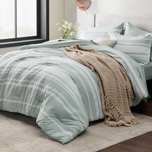 5/7 Pcs Bedding Set with Cationic Dyeing for Striking Double-Sided Contrast - 1 of 4