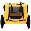 Racxily Pet Bike Trailer Dog Cart, for Small, Medium Pets, Easy Folding Cart Frame, Quick Release Wheel, Non-Slip Floor, Internal Leash - 4 of 4