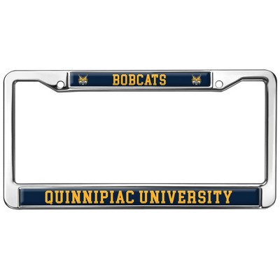 Quinnipiac University Bobcats Full Size Standard License Plate Metal Frame