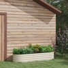 Okak Outdoor Galvanized Raised Garden Bed Kit, Elevated Planter Box with Safety Edging, Easy DIY for Flowers, Herbs, Vegetables - 2 of 4