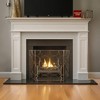 Royal Hampton 50 Inch 3 Panel Metal Fireplace Screen, Quatrefoil Design - 2 of 4