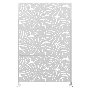 Dovelina Outdoor Metal Privacy Screen Freestanding Patio Decorative Screens - 1 of 4