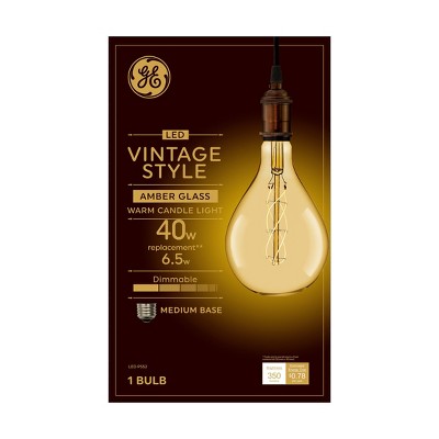 General Electric Amber teardrop Light Bulb