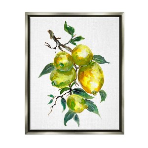 Stupell Industries Lemon Citrus Fruit Tree Framed Floater Canvas Wall Art - 1 of 4