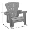 American Plastic Toys Inc. 4pk Adirondack Chair Seating Sets - Blue - 2 of 2