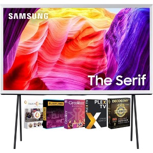 Samsung 65-Inch QLED 4K The Serif TV 2024 + 12 Months Protection and Movies Streaming - 1 of 4