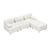 90.6" Technology Cloth L-Shaped Sectional Sofa, Foldable, Waterproof & Scratch Resistant - 2 of 4
