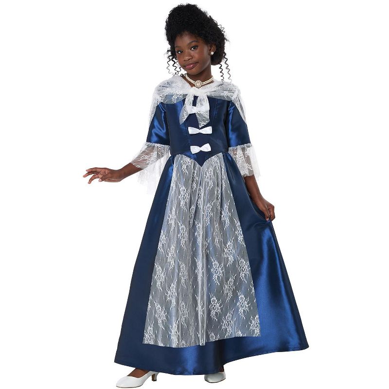 California Costumes Colonial Period Dress Child Costume, 1 of 3