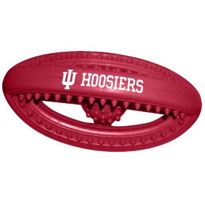 Multipet Dog Zone NCAA Grubber Football Dog Toy, 5-Inch, Indiana University, Dark Red