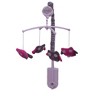 Bacati - Owls in the Woods Pink Fuschia Gray 10 pc Crib Bedding Set with Long Rail Guard Cover - 3 of 4