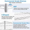 6 Tier Shelf Corner Wire Shelf Rack Adjustable Metal Heavy Duty Free Standing Corner Storage Display Chrome Rack - 3 of 4