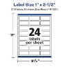 Avery Glossy White Rectangle Labels with Sure Feed, 1" x 2.5" - 4 of 4
