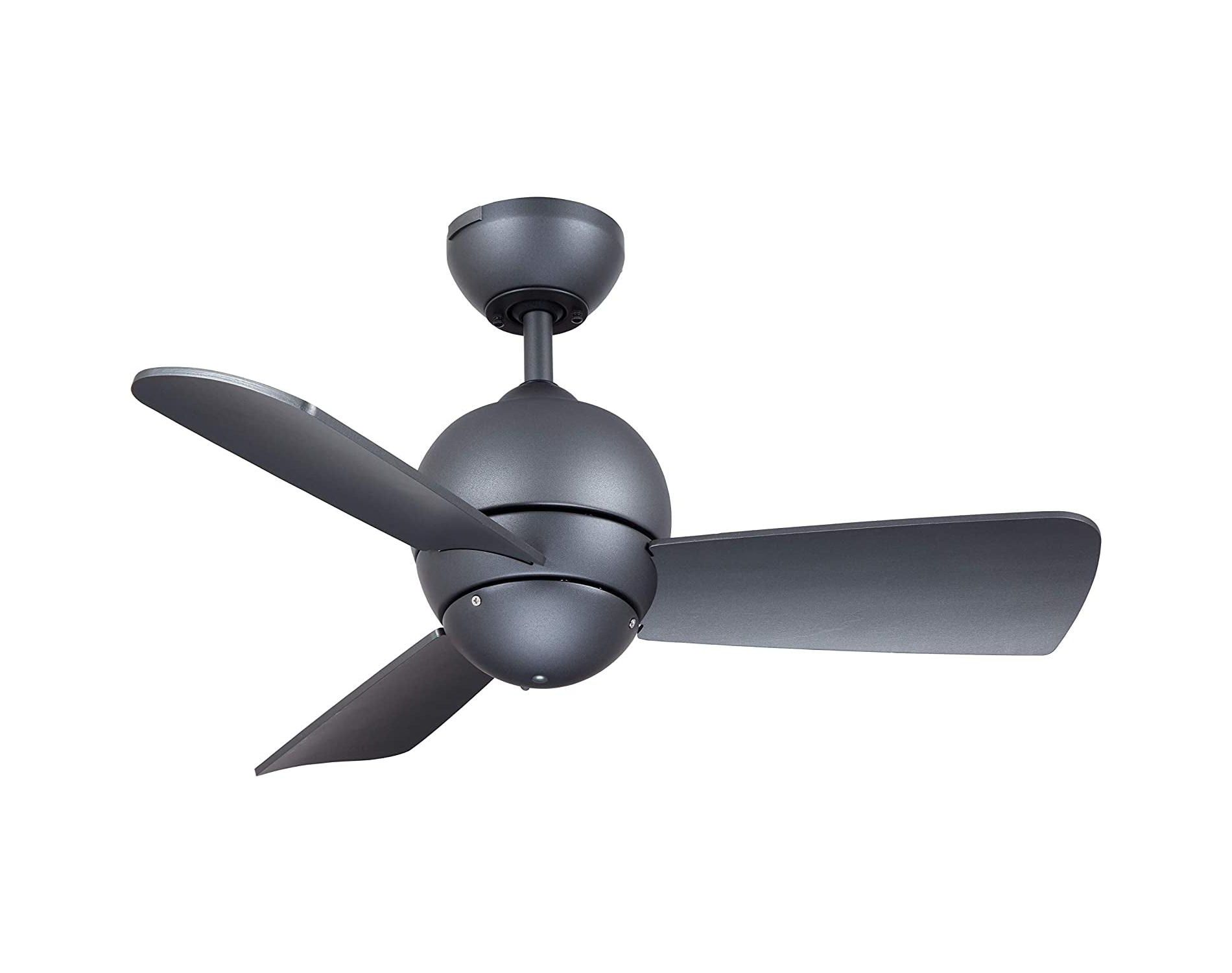 Noble Comfort AM319103 30" Ceiling Fan, Gunmetal with Wall Control