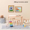 Americanflat 10x12.5 Kids Artwork Picture Frame in Oak - Displays With Mat and Without Mat - Composite Wood with Shatter Resistant Glass - 4 of 4