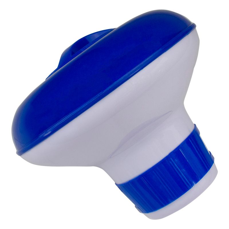 Northlight Floating Swimming Pool Chlorine Dispenser 8.5" - Blue/White, 2 of 4