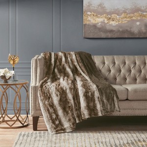 Sapphtopaz Faux Fur Blanket, Luxuriously Soft Throw Blanket for Bed, Reversible Faux Fur Face & Solid Reverse Bedding for Room Decor - 1 of 4