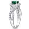 EVERLY JEWELRY |Sterling Silver 3 CT TGW Green & White Cubic Zirconia Fashion Ring - 2 of 4