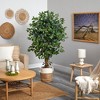 Nearly Natural 5.5-ft Palace Ficus Artificial Tree with in Handmade Natural Jute and Cotton Planter - 4 of 4