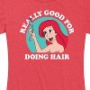 Women's - Disney Princess - Ariel Fork Really Good For Doing Hair Short Sleeve Graphic T-Shirt - 2 of 4