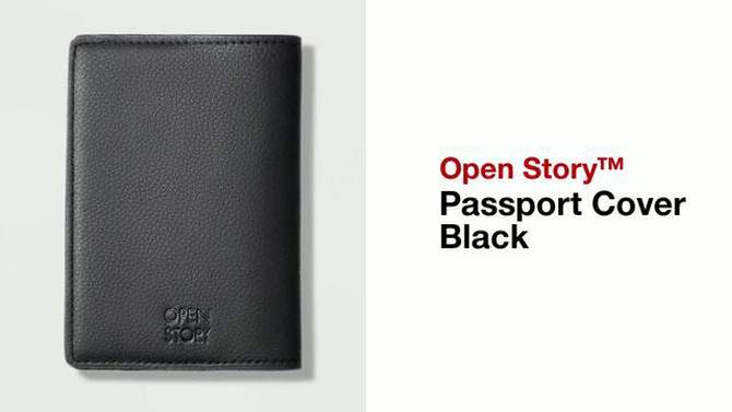 Passport Cover Black - Open Story&#8482;, 2 of 5, play video
