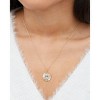 Disney Minnie Mouse Yellow Gold Over Sterling Silver Cubic Zirconia Disc Pendant Necklace, 16 + 2" - 2 of 4