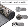 Vintage Washable Door Mat Small Farmhouse Floral Accent Rugs with Non-Slip Backing, Stain-Resistant Oriental Indoor Carpet - 2 of 4