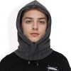 Anna-Kaci Men's Fleece Hooded Neck Warmer with Adjustable Drawstrings and Full Face Coverage for Cold Weather - 4 of 4