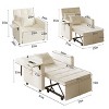 3-in-1 Sofa Bed with Wing Table, USB Ports, and Adjustable Backrest - 2 of 4