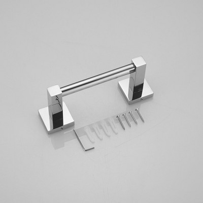 Polished Chrome Wall Mounted Double Post Toilet Paper Holder