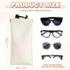 Unique Bargains Travel PU Leather Soft Squeeze Top Sunglass Pouch Organizer 2 Pcs - 2 of 4
