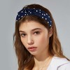 Unique Bargains Women's Bowknot Headband with Bunny Ears 2.17 Inch Wide 1 Pc - 2 of 4