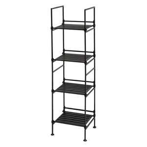 Organize It All 4 Tier Resin Ebonize Collection Square Shelf - 1 of 4