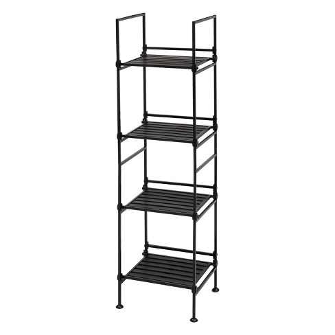 Folding 5 Shelf Narrow Black - Brightroom™ : Target