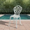 CLIHOME Modern Cast Aluminum Bistro Chairs(Set of 2) - 2 of 4