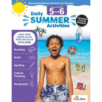 Evan-Moor Daily Summer Activities Workbook, 144 Pages, Grades 5 to 6