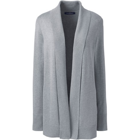 Lands' End Women's Cotton Modal Shawl Collar Cardigan Sweater : Target