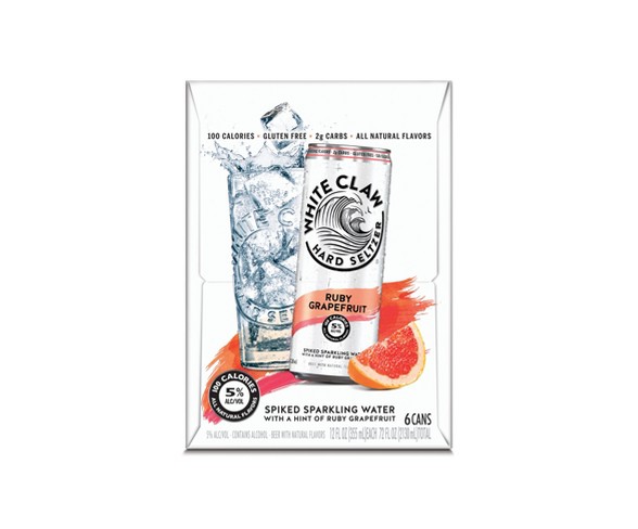 White Claw Ruby Grapefruit - 6pk / 12 fl oz Cans