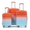 Cesicia 20"/24"/28" 3 pcs/set in PC Spinner Wheel Luggage with Combination Lock, Gradient Color - 3 of 4
