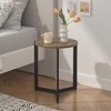 Dexmalle Round Accent End Table with Sturdy Metal Frame - 2 of 4