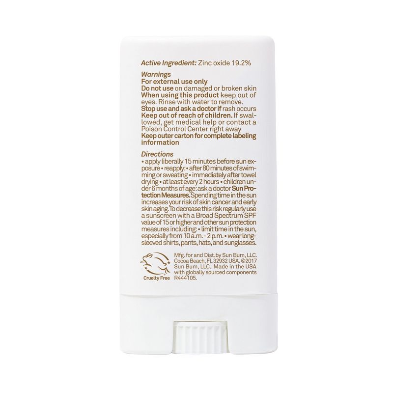 Sun Bum Mineral Face Stick Sunscreen - SPF 50 - 0.45oz, 3 of 12