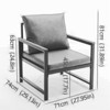 NicBex Leather Fabric Accent Chair,Upholstered Living Room Chairs with Mid-Height Backrest,Modern Arm Chair,Accent Chairs for Living Room - 3 of 4