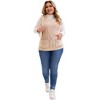Women's Plus Size Knitted Crew Neck Sleeveless Casual Sweater Vest with Pocket - Agnes Orinda - 3 of 4