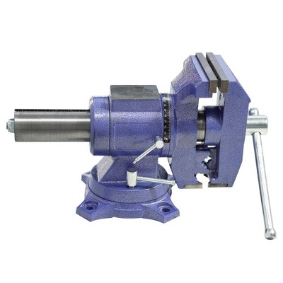 6" Bench Vise, Table Vise Clamp-On with 360° Swivel Base, Heavy Duty Cast Iron Clamping Vise for Woodworking Industrial Use